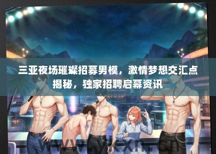 三亚夜场璀璨招募男模，激情梦想交汇点揭秘，独家招聘启幕资讯